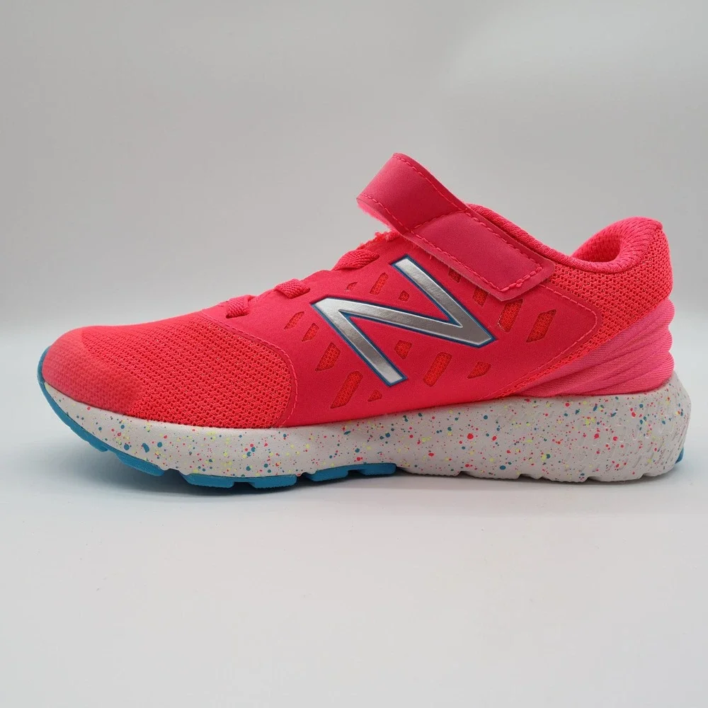 New Balance FuelCore Urge Kids Size 3 Pink Mesh Hook Loop Running Shoes KVURGPGP